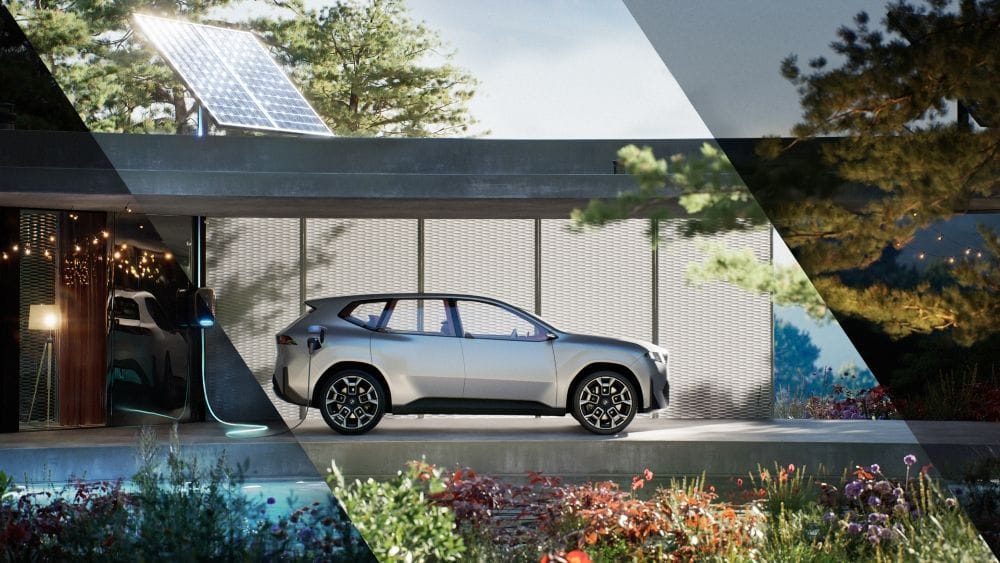 Silver BMW EV